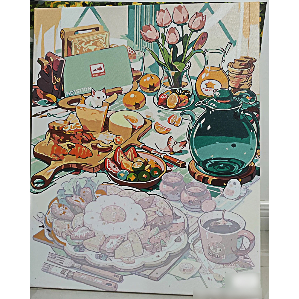 DROFE tranh tô màu theo số-tranh số hoá-tranh tô màu số hoá-decor