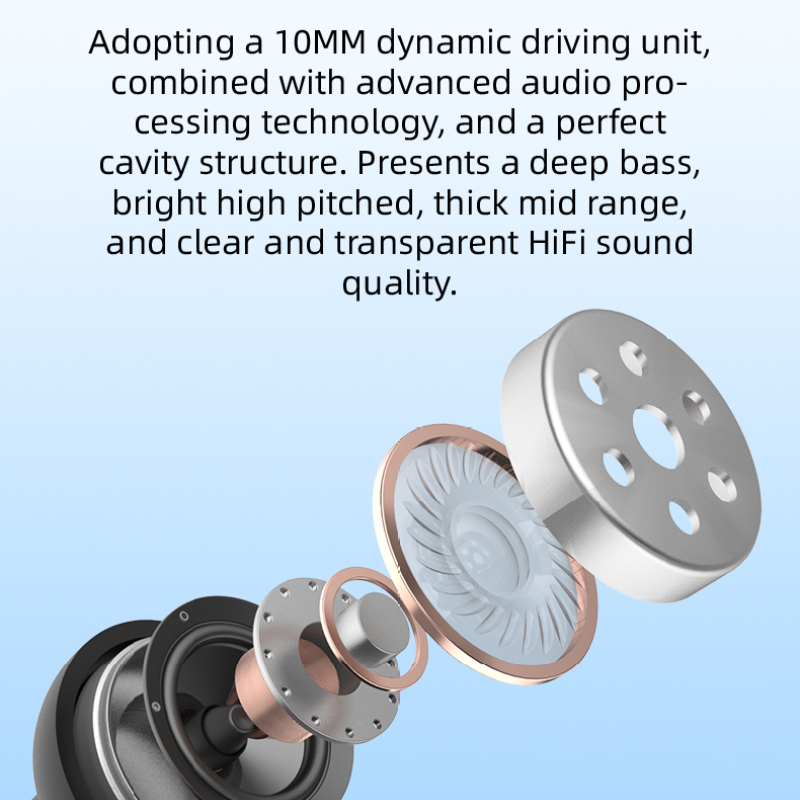 Tai Nghe Bluetooth Không Dây TWS Chống Thấm Nước Nâng Cấp Xương Mới