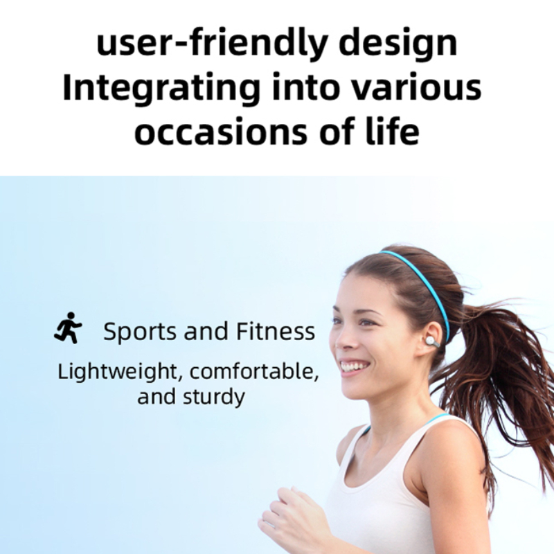 Tai Nghe Bluetooth Không Dây TWS Chống Thấm Nước Có Kẹp Gắn Vành Tai