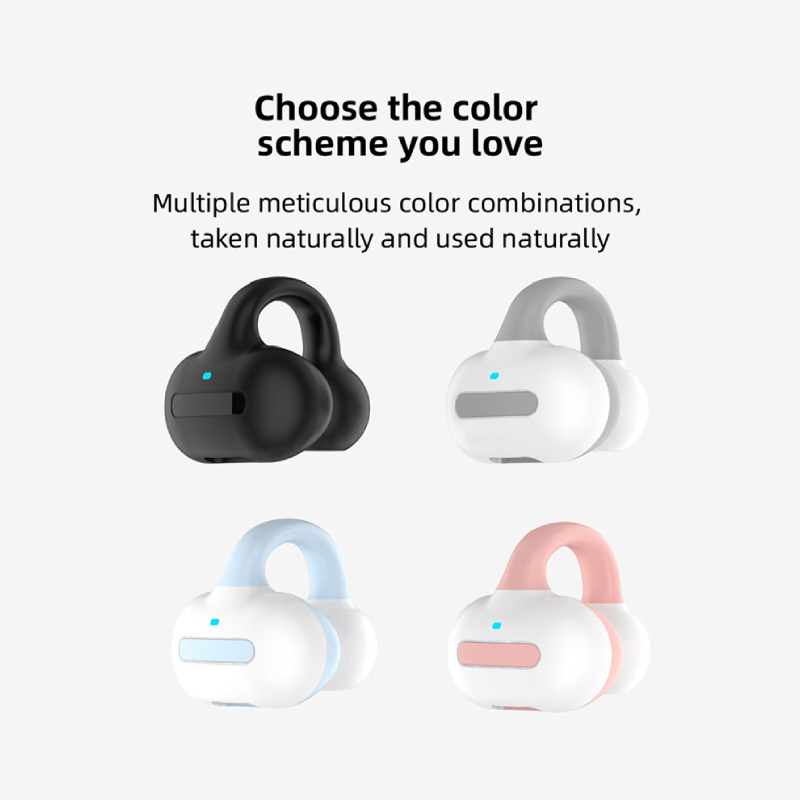 Tai Nghe Bluetooth Không Dây TWS Chống Thấm Nước Có Kẹp Gắn Vành Tai