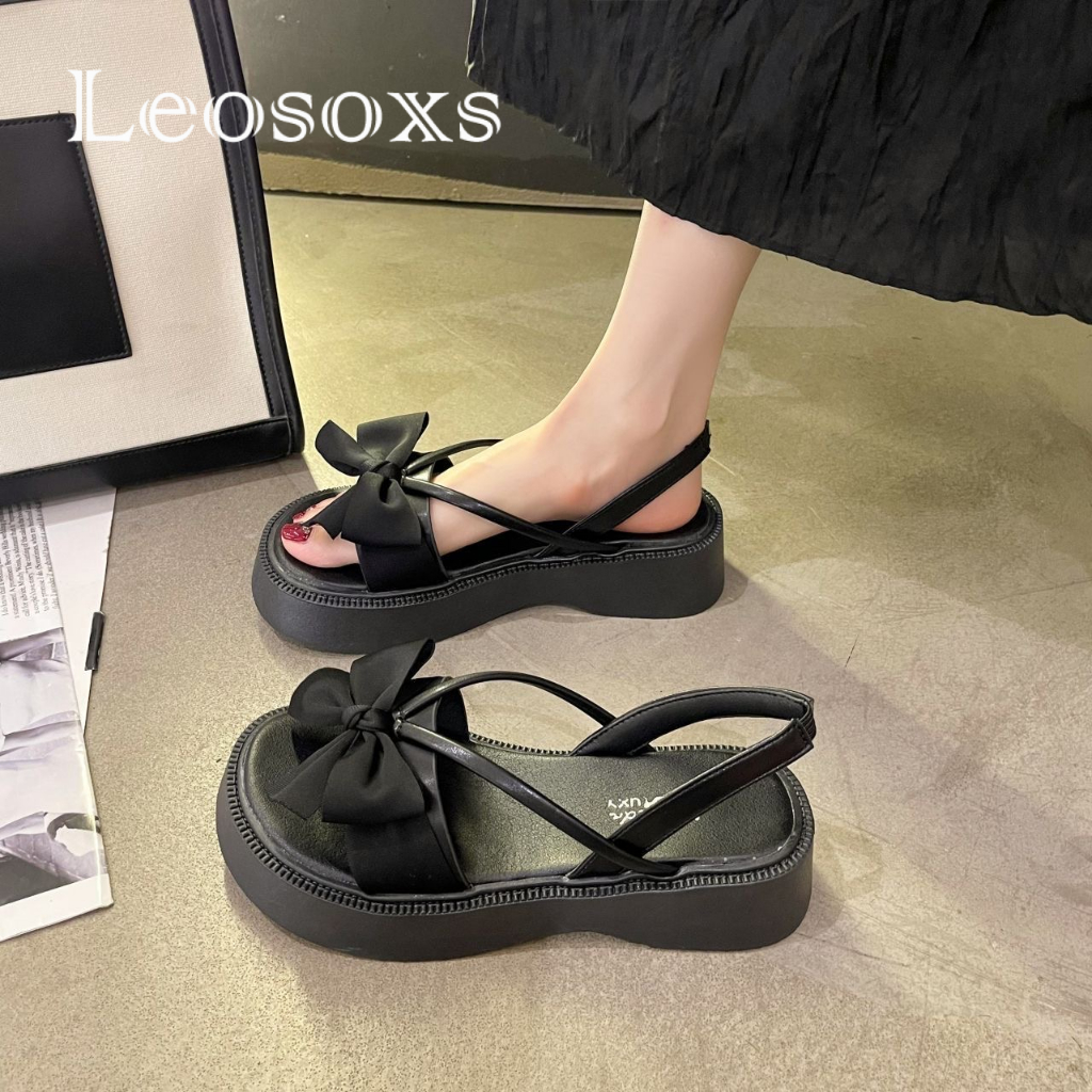 Leosoxs dép sandal nữ dép nữ dép bánh mì nữ dép bánh mì Chống Trượt 070508