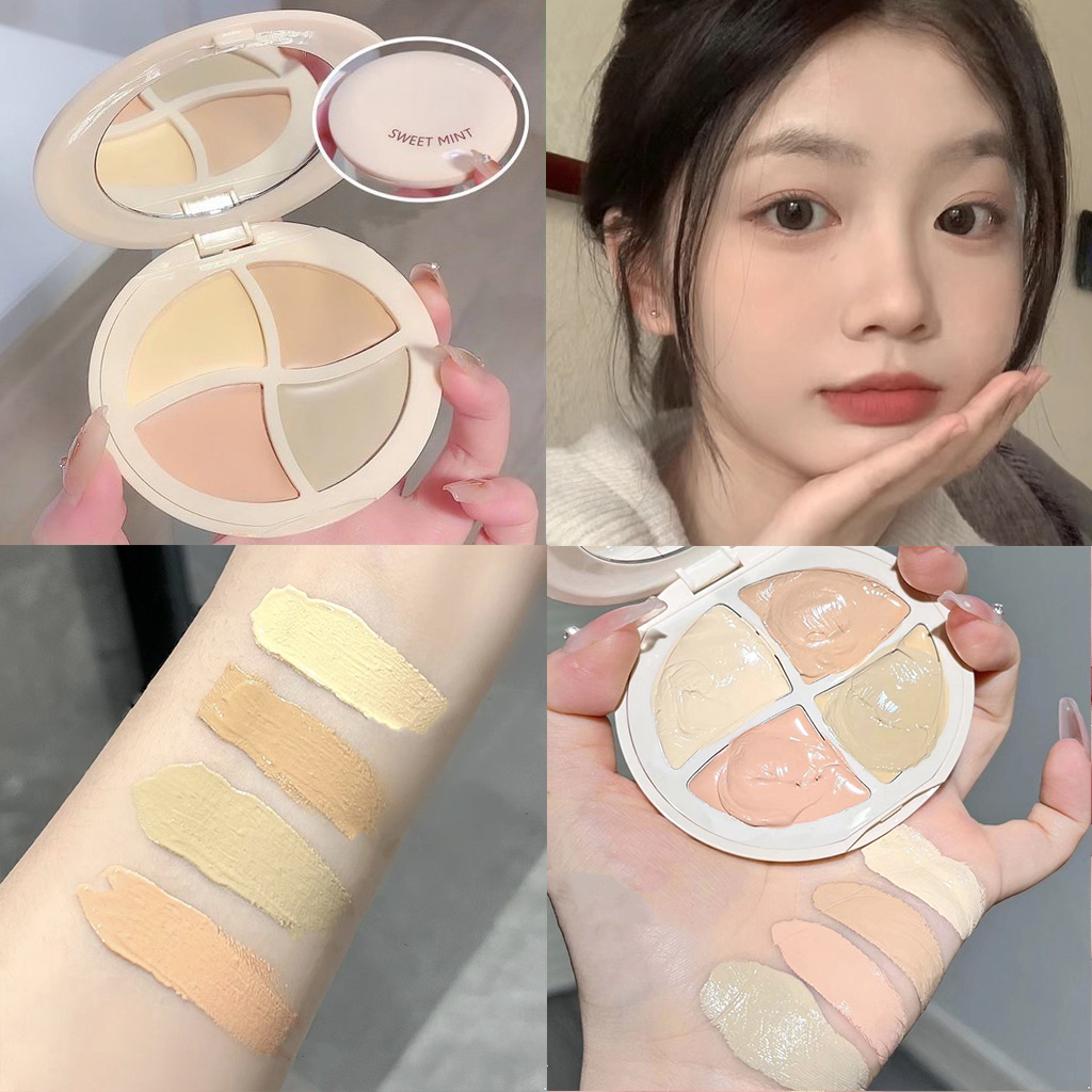 Kem Che Khuyết Điểm 4 Màu Sắc Dưỡng Ẩm Che Phủ Quầng Thâm Làm Đều Tông Màu Da không phai chống nước A687