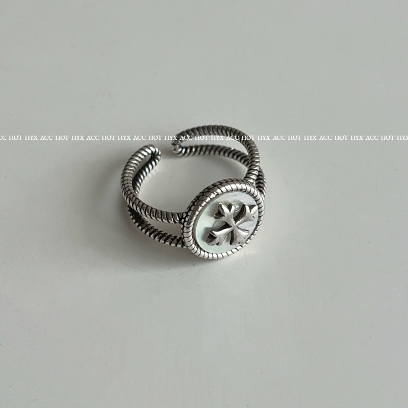 Nhẫn Mặt Chữ Thập Màu Tím Phong Cách Vintage Thời Trang Cho Nữ