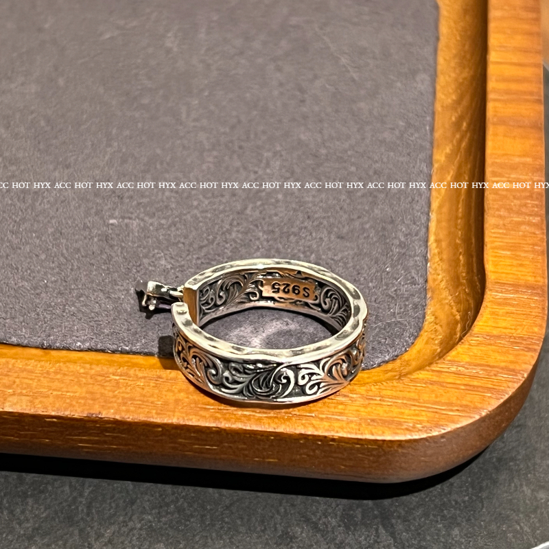 Nhẫn Mặt Chữ Thập Màu Tím Phong Cách Vintage Thời Trang Cho Nữ