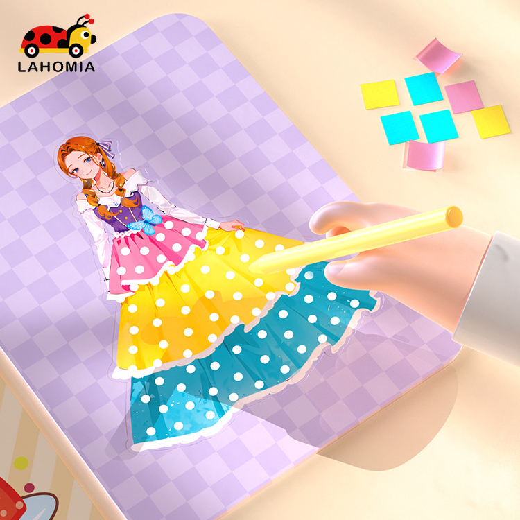 LAHOMIA Đồ Chơi Vẽ Công Chúa poke and poke 3D DIY Sáng Tạo Giáo Dục Cho Bé