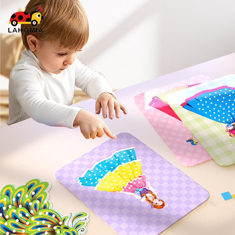 LAHOMIA Đồ Chơi Vẽ Công Chúa poke and poke 3D DIY Sáng Tạo Giáo Dục Cho Bé