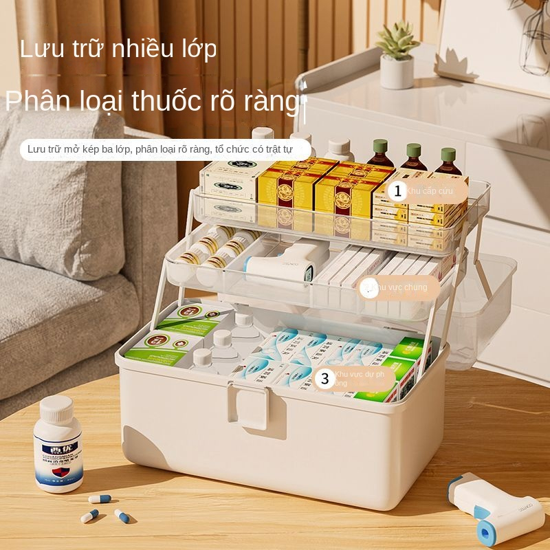 Hộp Đựng Thuốc Sơ Cứu Cỡ Lớn Đa Năng Tiện Dụng Cho Gia Đình | BigBuy360 - bigbuy360.vn