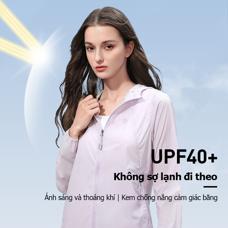 CAMEL SPORTS Áo Khoác Gió Thể Thao Có Mũ Trùm Chống Nắng / Mưa / Tia UV Thoáng Khí Tiện Dụng