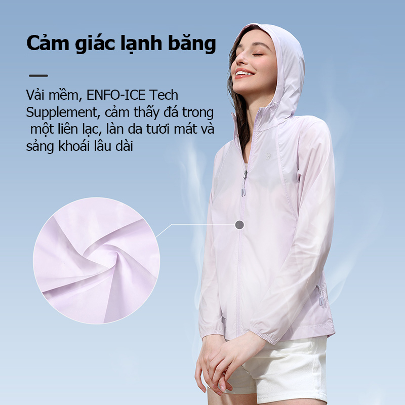 CAMEL SPORTS Áo Khoác Gió Thể Thao Có Mũ Trùm Chống Nắng / Mưa / Tia UV Thoáng Khí Tiện Dụng