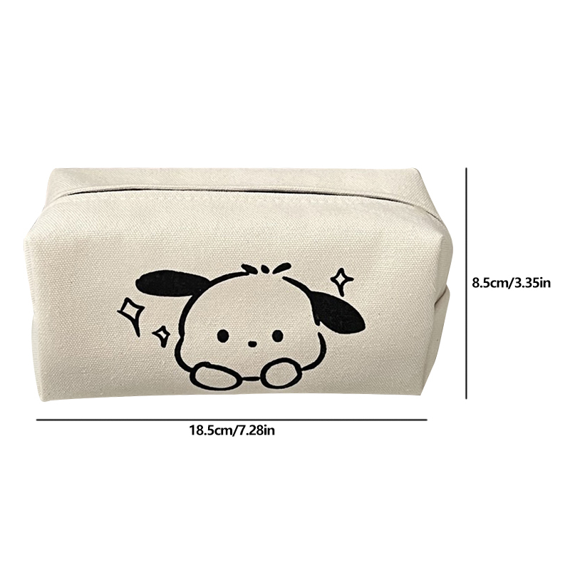Túi Đựng Bút Bằng Vải canvas In Hình Cún Bentoy Milkjoy Thời Trang Hàn Quốc CFH