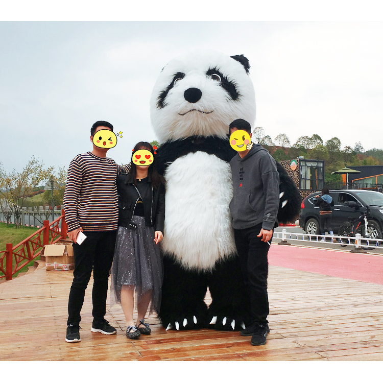 Bộ Đồ Hóa Trang Gấu Trúc Bơm Hơi Đáng Yêu