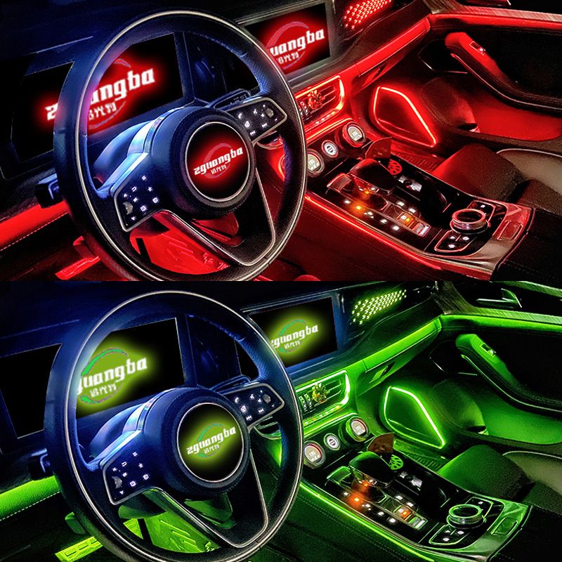 Dải Đèn LED RGB Nhiều Màu Trang Trí Nội Thất Xe Hơi