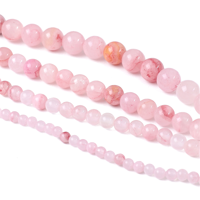 Beadia Chuỗi Hạt Ngọc Bích 4-10mm 38cm Dùng Làm Trang Sức Thủ Công