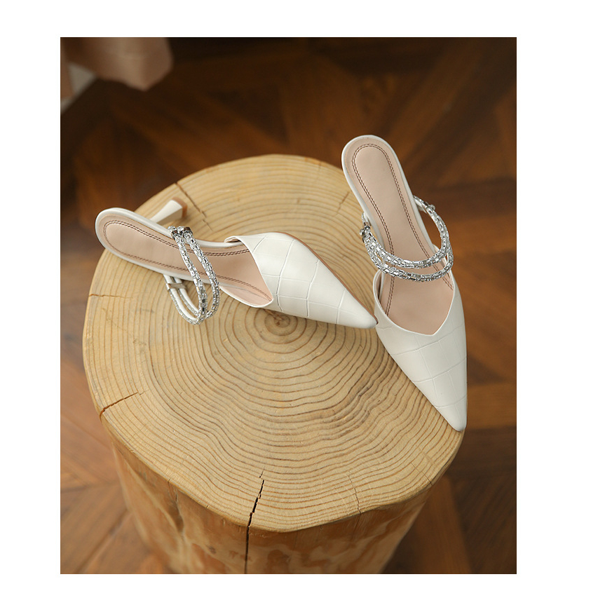 Xăng đan Cao Gót Mũi Vuông Thời Trang Dành Cho Nữ