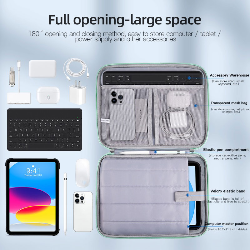 Ốp XIAOMI Túi Đựng Bảo Vệ Chống Sốc Cho iPad Air 2 1 2019 Pro 11 12.9 Samsung Galaxy Tab A8 10.5 "iPad 5 10 2017 13 Inch Macbook