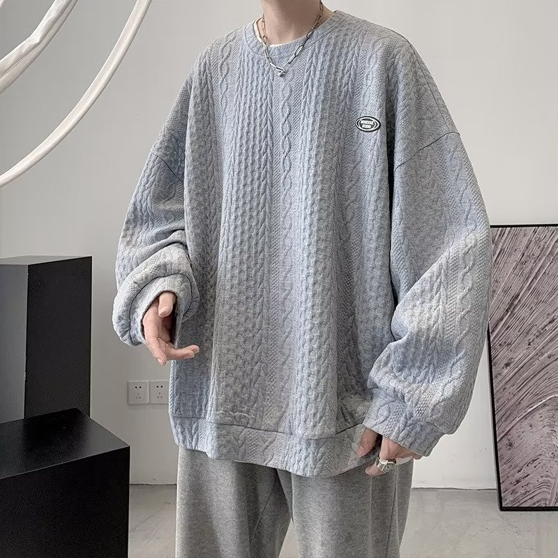 Áo sơ mi tay dài cổ tròn thời trang Hàn Quốc dành cho nam dài tay in chữ độc đáo phong cách hợp chất lượng cao cho nam cách nhật bản thời trang mùa thu cho nam