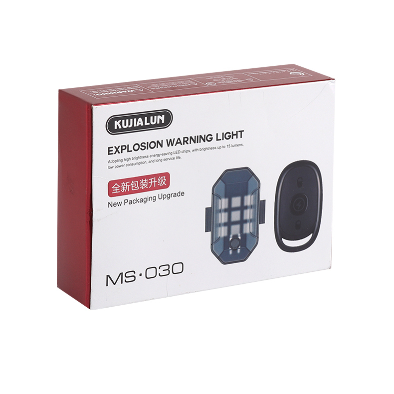 Đèn LED Cảnh Báo Có Điều Khiển Từ Xa 7 Màu Sắc Kèm Sạc Usb Tiện Dụng Cho Xe Hơi / Xe Máy