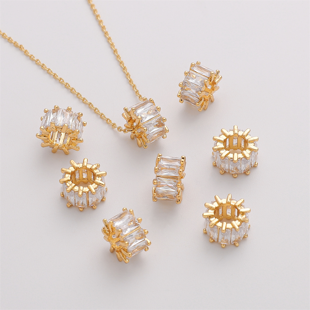 1 Túi Hạt Xi Mạ Vàng 14k 10X6mm Làm Trang Sức DIY
