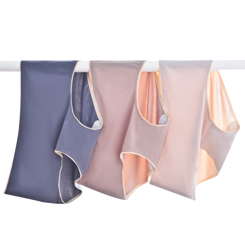 Quần lót AOWEINISI lụa nữ tính đơn giản và thoải mái cao cấp