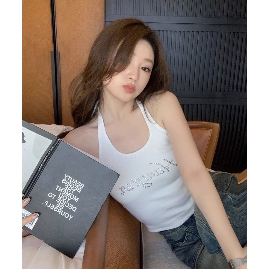 Áo Dệt Kim Trễ Vai Phong Cách Hàn Quốc Thời Trang Mùa Hè Hàng Mới Dành Cho Bạn Nữ