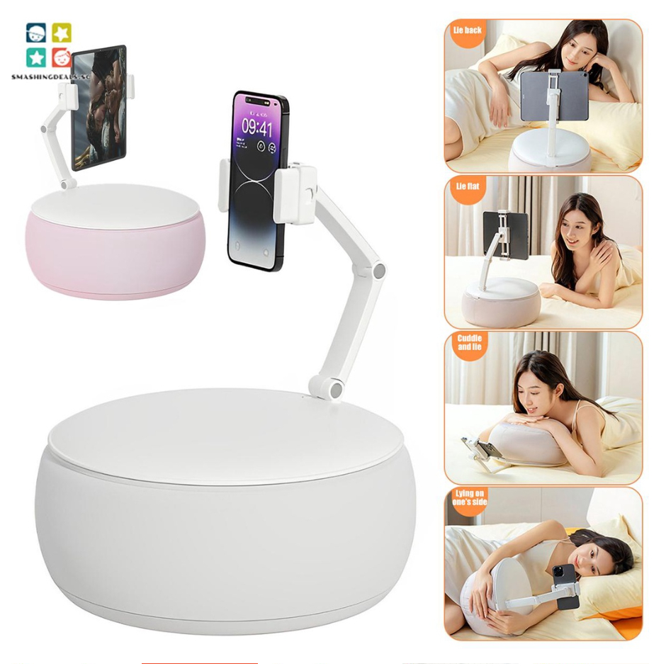 🔥🔥🔥Gối Kê Điện Thoại Xoay 360 Độ Tiện Dụng° Gối Kê Máy Tính Bảng Mềm Thân Thiện Với Da Gọn Nhẹ Có Thể Điều Chỉnh Góc Độ Gối Đỡ Điện Thoại Máy Tính Bảng Đa Năng Giá Đỡ Điện Thoại Để Bàn, Ghế Sofa, Trên Giường Chống Mỏi Tay, Mỏi Cổ