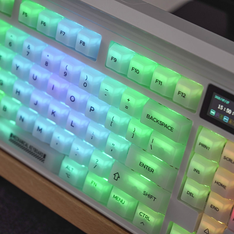 Gmk Bàn Phím Chuyên Nghiệp 123 Phím Màu Trắng Sữa In Họa Tiết cherry Dành Cho Bàn Phím Cơ