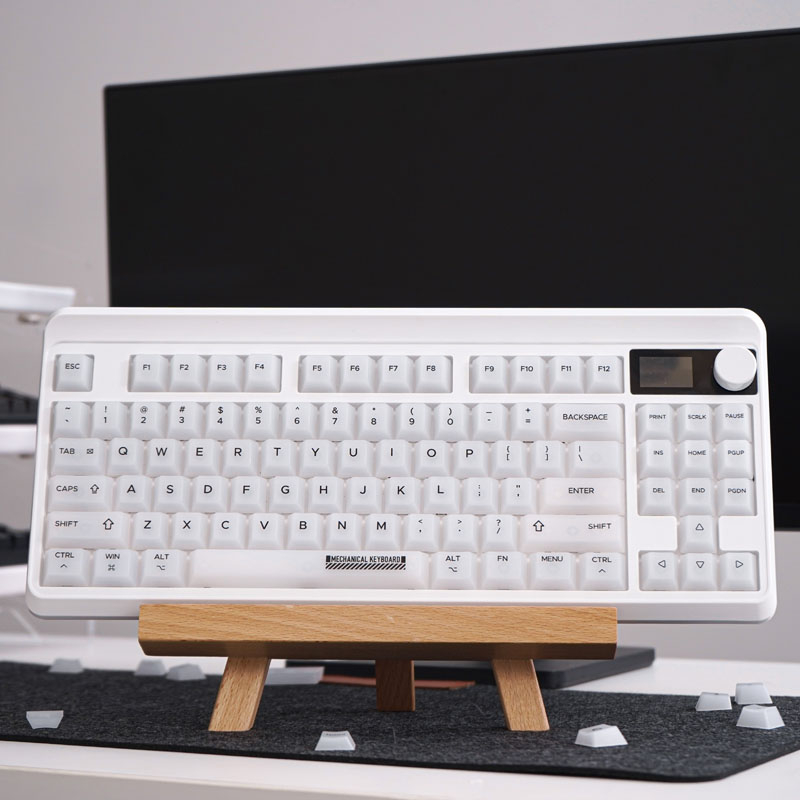 Gmk Bàn Phím Chuyên Nghiệp 123 Phím Màu Trắng Sữa In Họa Tiết cherry Dành Cho Bàn Phím Cơ