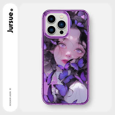 Ốp lưng JURSUE mềm chống sốc hình dễ thương đẹp Cho iPhone 16 15 14 13 12 11 Pro Max SE 2020 X XR XS ip 8 7 Plus kute Y3877