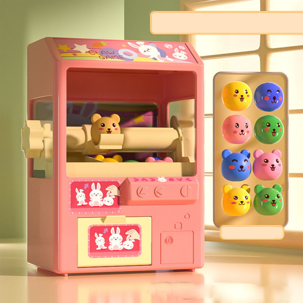 Đồ chơi gắp thú bông mini - Máy Búp Bê Mini Móng Vuốt có Nhạc Nhẹ Tiểu Ly Đồ Chơi Giáo Dục Cho Trẻ Em - LUCKYBABY