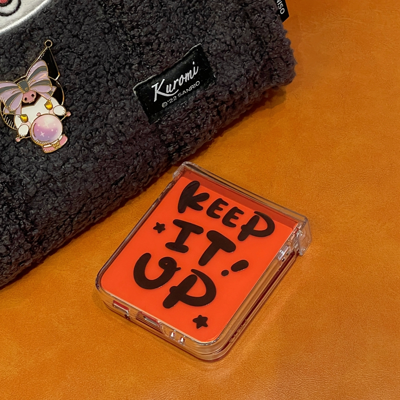 Ốp Điện Thoại Cứng Gấp Gọn Chống Sốc In Chữ Đơn Giản Cho Samsung Galaxy Z Flip 5