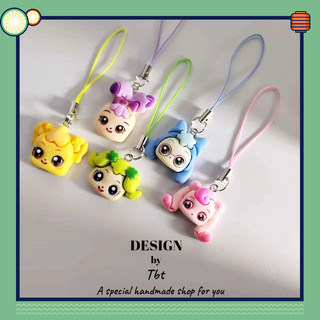 Mobile Móc Khóa Nhựa resin Hình Bé Gái Hoạt Hình Dễ Thương