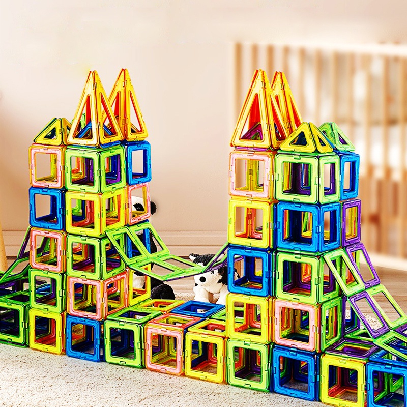 Bộ Đồ Chơi Xây Dựng Có Nam Châm Kích Thước Vừa DIY Cho Trẻ Em