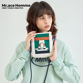 Túi Đeo Vai Nhiều Màu Sắc Tương Phản Họa Tiết Thỏ Mr.ace Homme