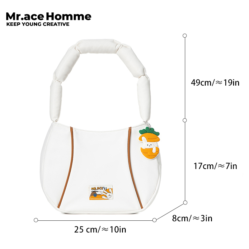 Túi Xách Tay Nữ In Hình Thỏ Dễ Thương Phong Cách Hàn Quốc Mr.ace Homme