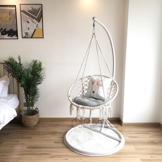 Sunny corner Có hàng sẵn Ghế Võng Xích Đu Macrame Lưới Dệt Kim Treo Sân Thượng Ban Công Vườn Phòng Khách