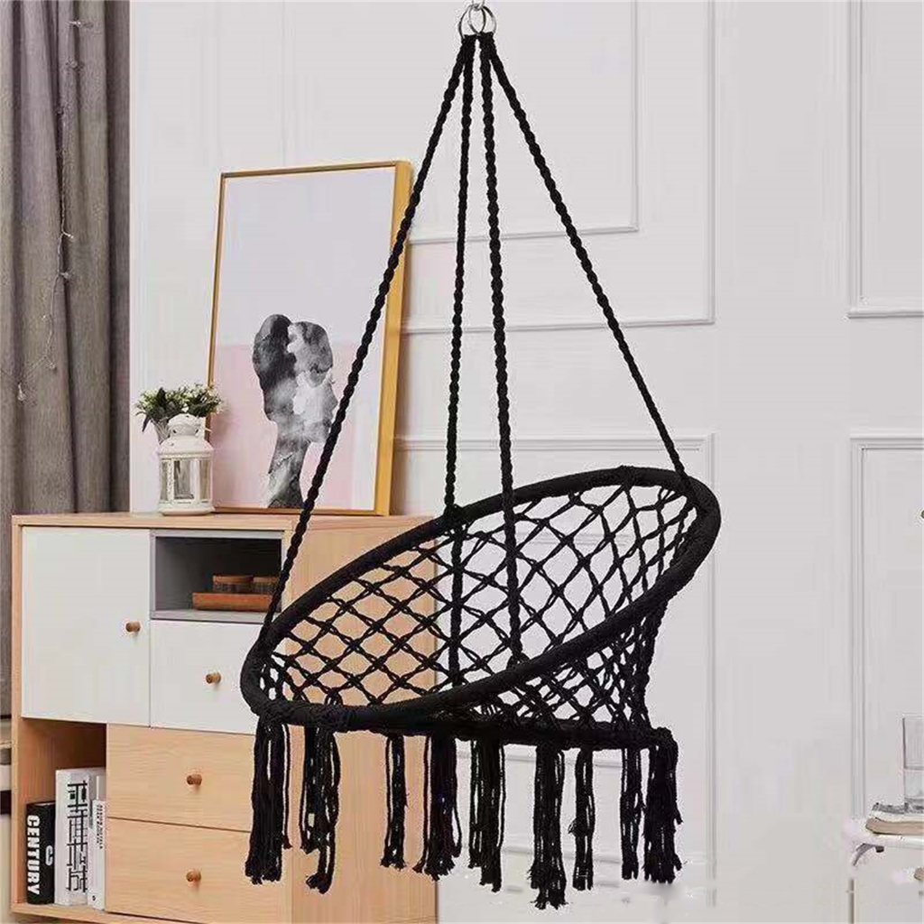 Sunny corner Có hàng sẵn Ghế Võng Xích Đu Macrame Lưới Dệt Kim Treo Sân Thượng Ban Công Vườn Phòng Khách