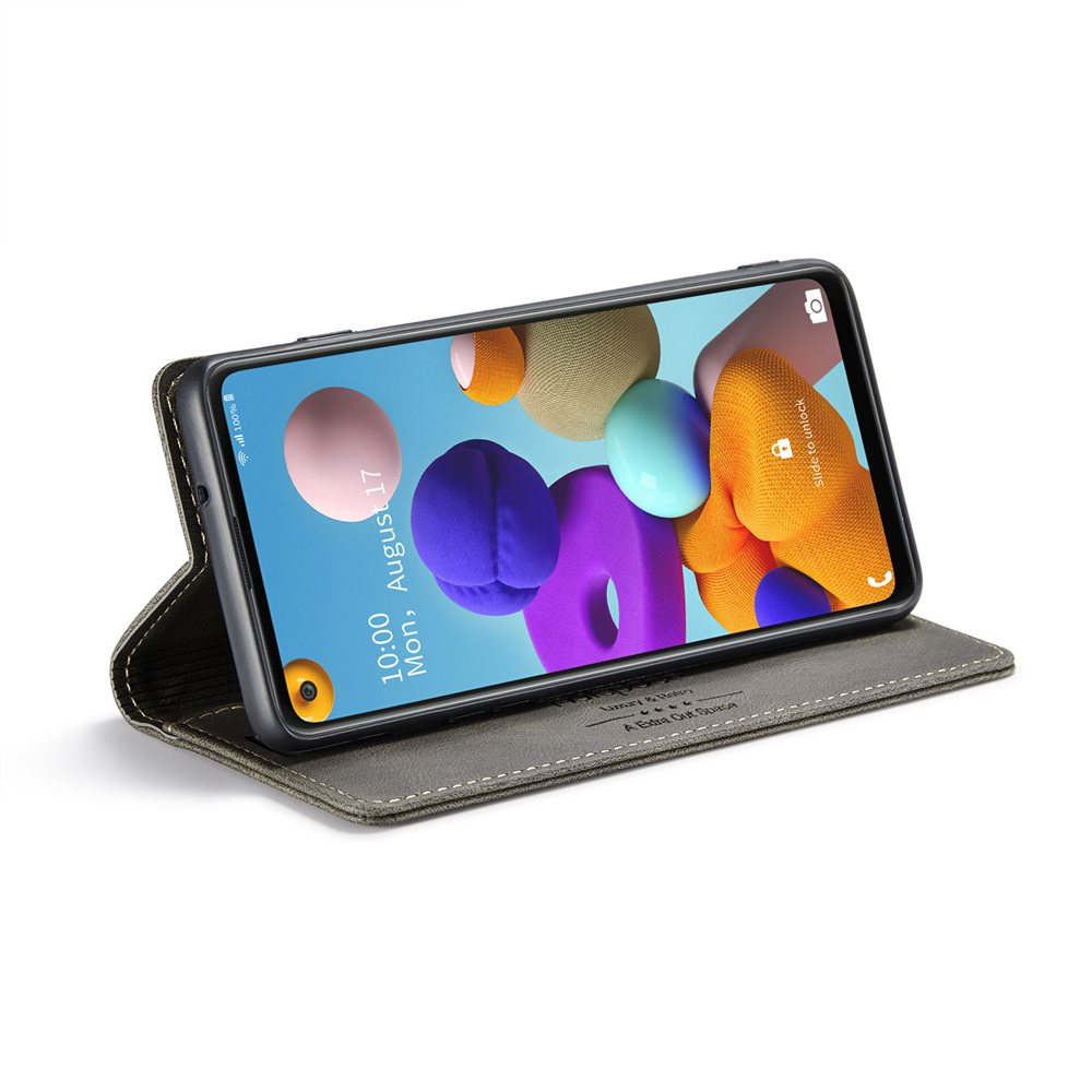 Bao Da Điện Thoại Nắp Lật Từ Tính Phong Cách Retro Cho Samsung Galaxy A21S A31 A30S A50S A50 A70 A51 A71 A52 A52S A72