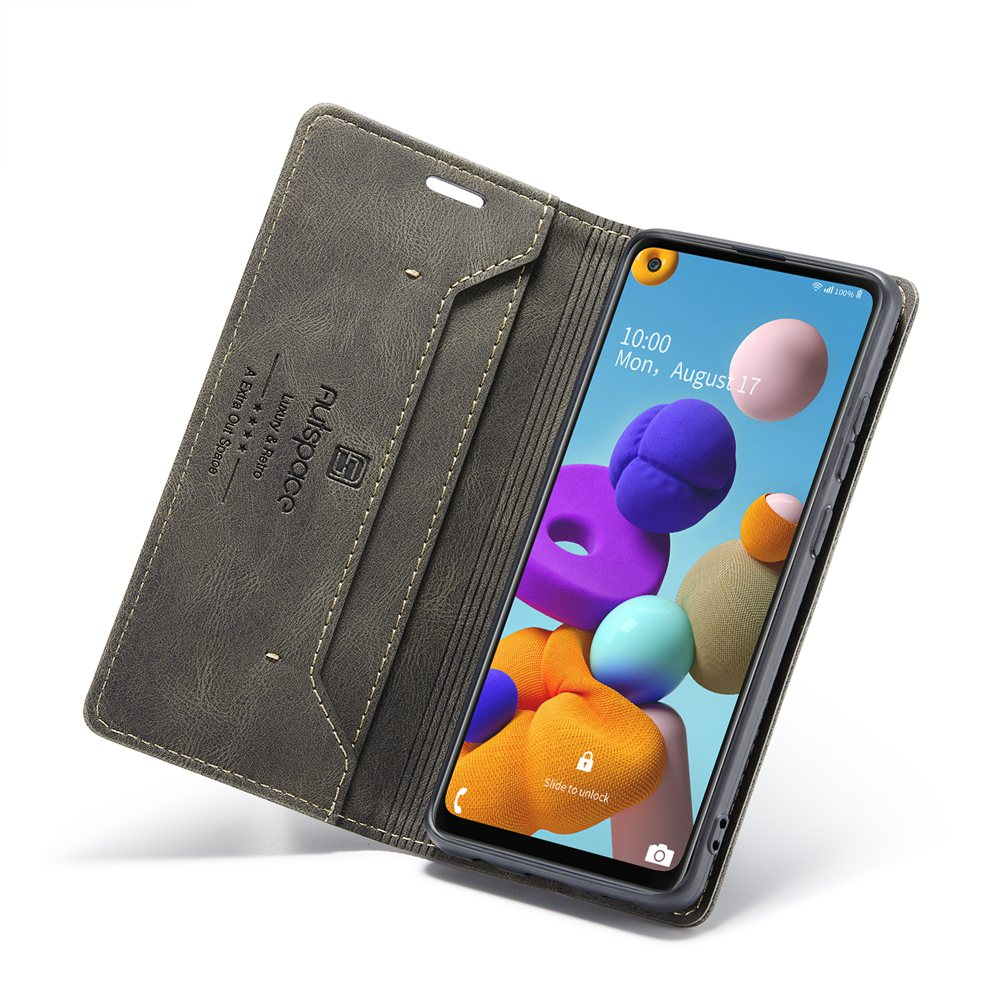 Bao Da Điện Thoại Nắp Lật Từ Tính Phong Cách Retro Cho Samsung Galaxy A21S A31 A30S A50S A50 A70 A51 A71 A52 A52S A72