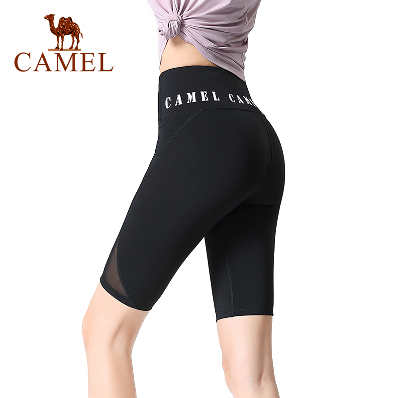 Quần Short Legging Tập Yoga Nâng Hông Phối Lưới Thời Trang Cho Nữ