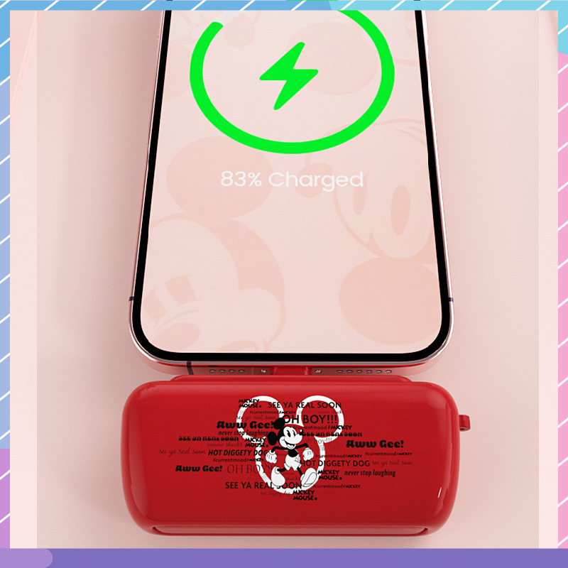 Pin Sạc Dự Phòng Khẩn Cấp Mini Hình Nhân Vật Disney cho Samsung / Xiaomi / oppo / vivo
