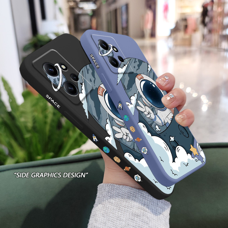 Ốp Điện Thoại Hình Tàu Vũ Trụ Hoạt Hình Cho Xiaomi Redmi Note 12S 12 Pro PLus 4G 5G Pro