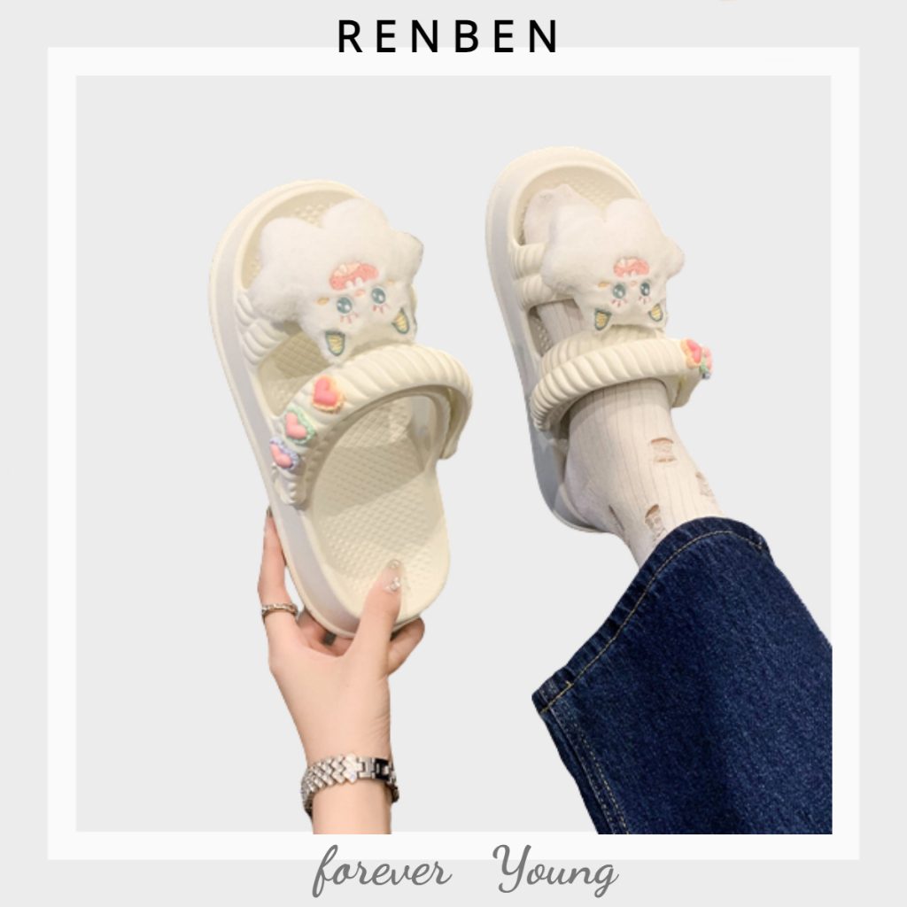 Dép đi biển Họa Tiết Hoạt Hình Dễ Thương Cho Nữ