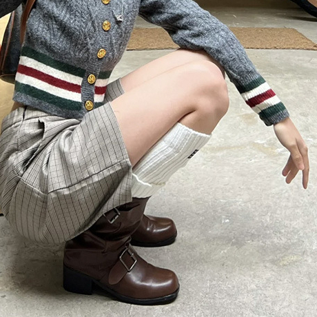 YAOLI  Giày Boot Cao Gót Thiết Kế Mới Thời Trang Theo Phong Cách Mỹ