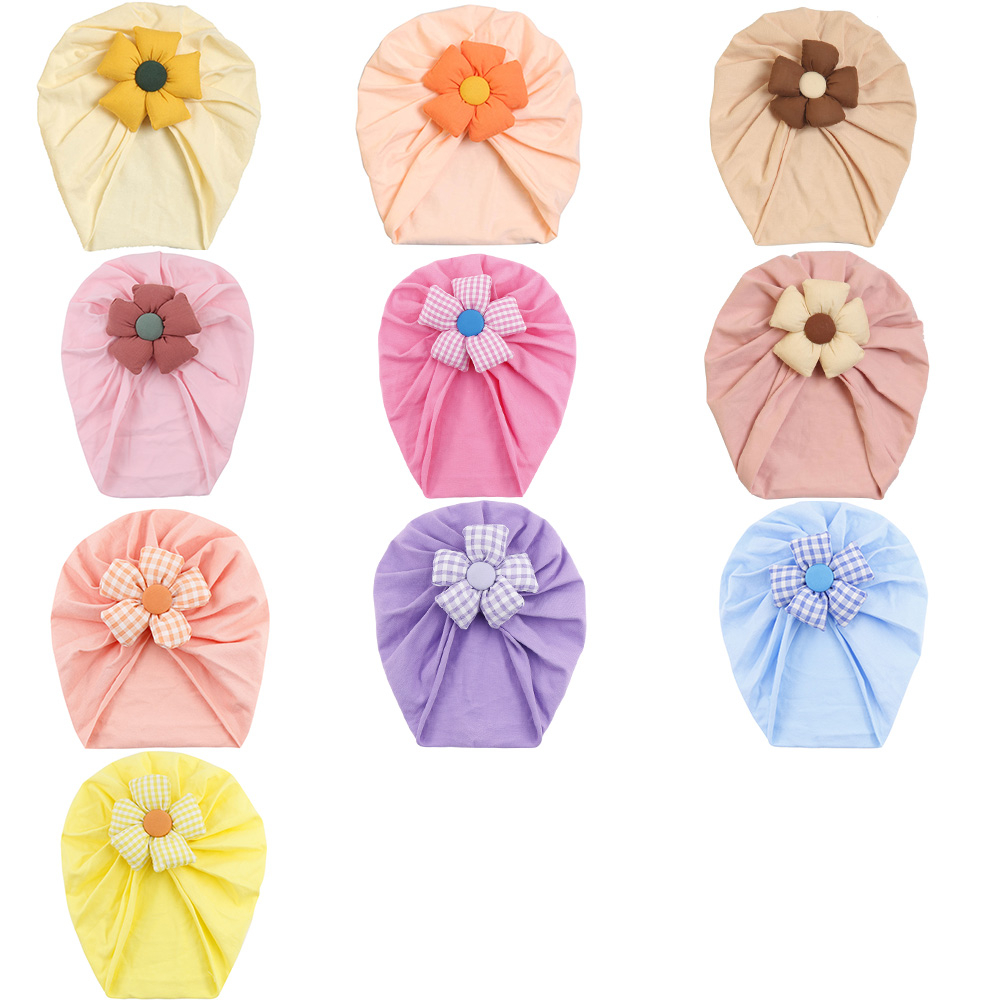 1 Chiếc Băng Đô Đội Đầu Bằng Vải Cotton Hình Hoa Dễ Thương Cho Bé 0-4 Tuổi