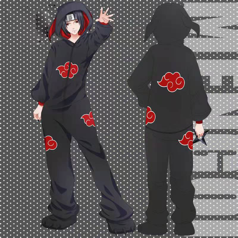 Bộ Đồ Ngủ Liền Thân Hình Khủng Long Phong Cách Anime Itachi