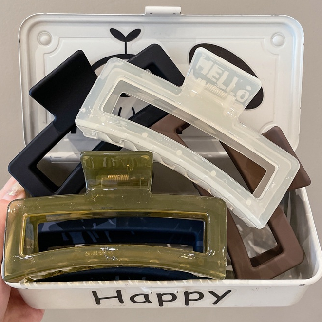 Kẹp Tóc Hình Cá Mập 15cm Đơn Giản Thời Trang Mùa Hè Hàn Quốc Cho Nữ