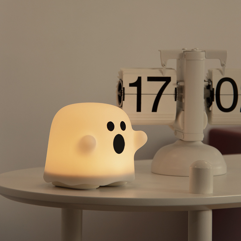 Đèn Ngủ Bóng Ma Dễ Thương Halloween Nghịch Ngợm Tiểu Quỷ Đèn Phòng Ngủ LED Món Quà Sinh Nhật Night Light