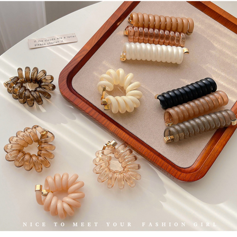 Dây Buộc Tóc Đuôi Ngựa Co Giãn Cao Thời Trang Đơn Giản Cho Nữ