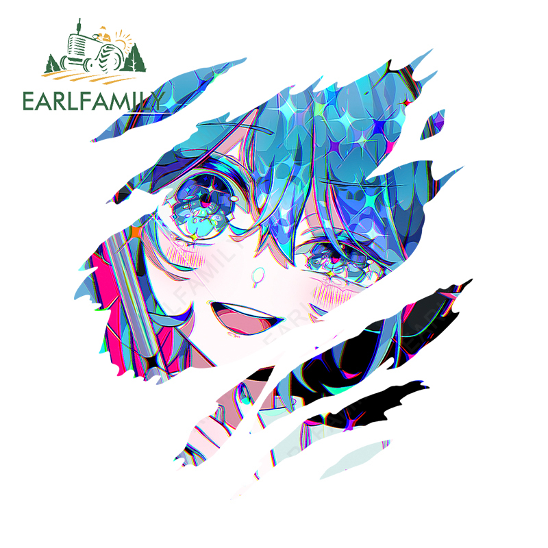 Đề Can Dán Cửa Sổ Xe Hơi Họa Tiết Graffiti Hatsune Miku 13cm X 8.3cm Chống Thấm Nước