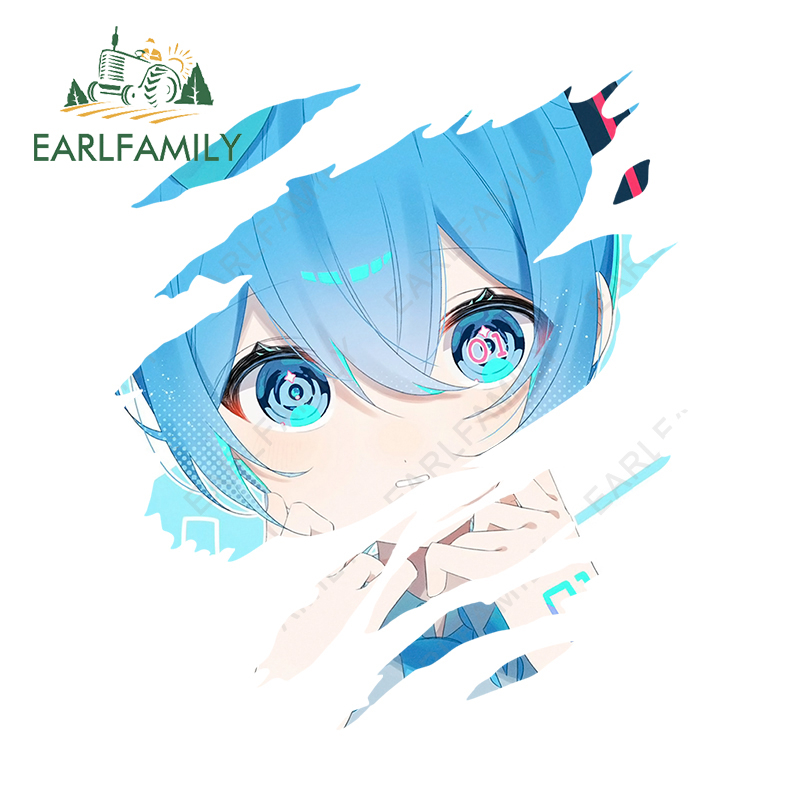 Đề Can Dán Cửa Sổ Xe Hơi Họa Tiết Graffiti Hatsune Miku 13cm X 8.3cm Chống Thấm Nước